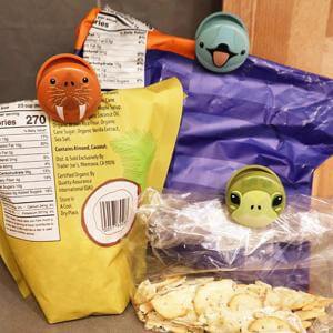 Kikkerland Sea Animals Bag Clips